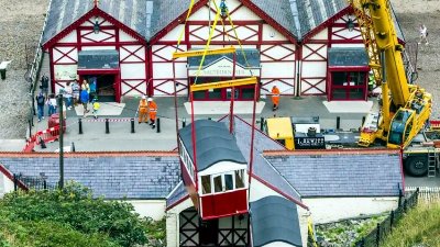 Saltburn Cliff Tramway moves closer to reopening after new carriages return