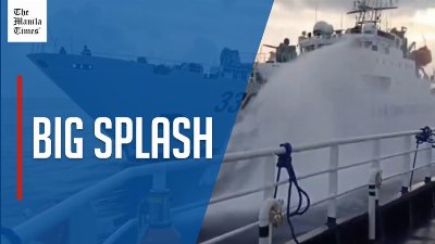 China Coast Guard fires water cannon at PH vessel in Masinloc