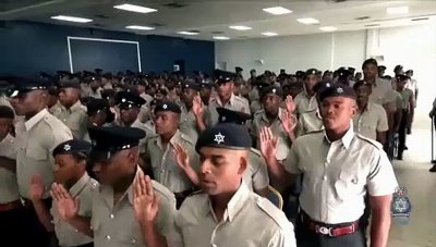 US EMBASSY CONGRATS TO TTPS ON 201 NEW OFFICERS-P