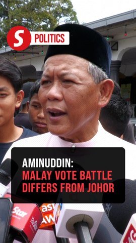 Negri polls: Don't compare with Johor Malay voters, says Aminuddin