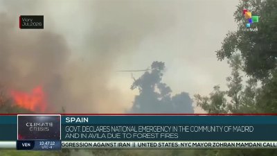 National emergency due to fires in Spain; France reports 32 active wildfires