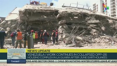 Venezuela | Work continues in collapsed OPP26 housing complex in La Guaira