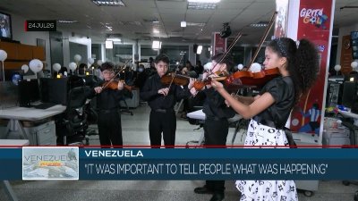 The teleSUR	 family joins in the tributes to the Venezuelan victims
