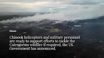 Cairngorms wildfire latest: More than 75 firefighters and three helicopters intensify efforts after overnight rain