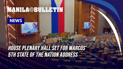 House plenary hall set for Marcos' 5th State of the Nation Address