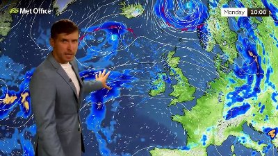 Met Office Monday Afternoon Weather Forecast 27/07/2026