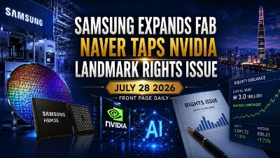 Samsung Expands Fab, Naver Taps Nvidia in Landmark Rights Issue | July 28 2026