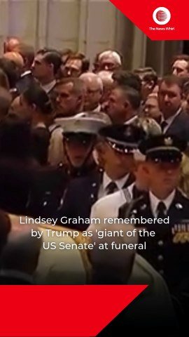 Lindsey Graham remembered by Trump as 'giant of the US Senate'
