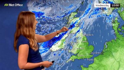 Met Office Wednesday Morning Weather Forecast 29/07/26