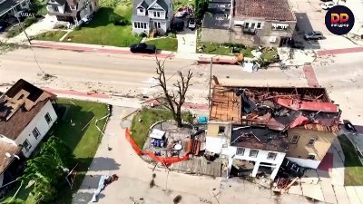 Un tornado en Wisconsin provoca daños masivos y deja sin electricidad a miles de hogares