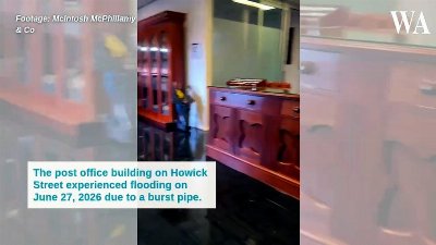 Flooding at post office building