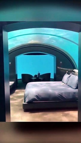 Underwater Hotel Room in the Maldives 🏝️🇲🇻