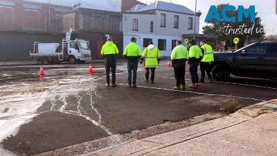 Burst water pipe