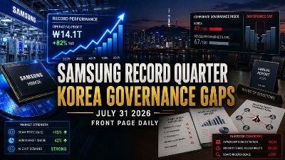Samsung's Record Quarter Meets Korea's Governance Gaps | July 31 2026