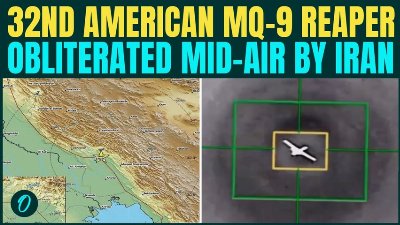 Iran SHOOTS DOWN U.S MQ-9 Drone Over Ahvaz BREAKING: IRGC Destroys 32nd U.S Drone ON CAM