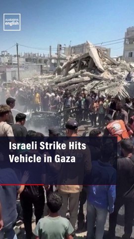 Israeli Strike Hits Vehicle in Gaza