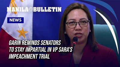 Garin reminds senators to stay impartial in VP Sara's impeachment trial