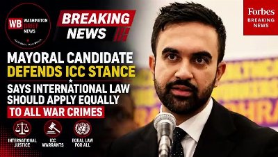 NYC MAYORAL CANDIDATE DEFENDS ICC POSITION ON ISRAEL, HAMAS & WAR CRIMES DURING PRESS Q&A