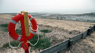 Scene in West Mersea as teenage girl and woman from London die after getting into difficulty at beach