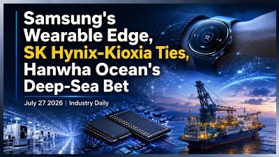 Samsung's Wearable Edge, SK Hynix-Kioxia Ties, Hanwha Ocean's Deep-Sea Bet | July 27 2026