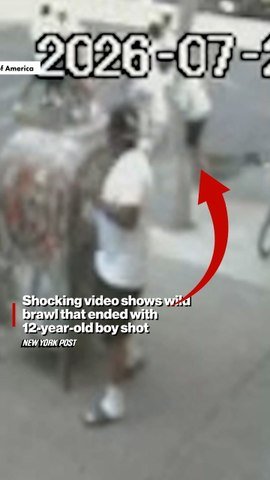 Shocking video shows wild brawl that ended with 12-year-old boy shot