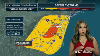 Tuesday commute to be impacted by severe storms in the eastern US