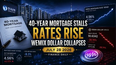 Korea's 40-Year Mortgage Stalls as Rates Rise, WEMIX Dollar Collapses | July 28 2026