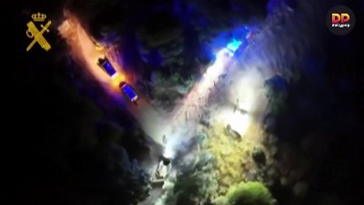 Imágenes de dron muestran incendios forestales fuera de control