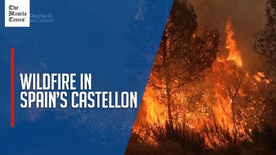 Firefighters battle wildfire in Spain’s Castellon province