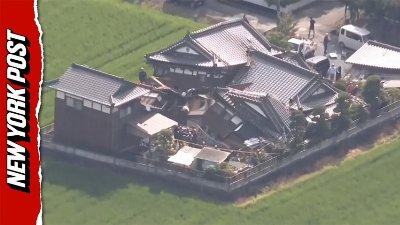 Devastating aftermath of 7.1-magnitude earthquake in Japan