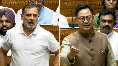 Watch: Rahul Gandhi attacks Amit Shah in Lok Sabha, Kiren Rijiju hits back